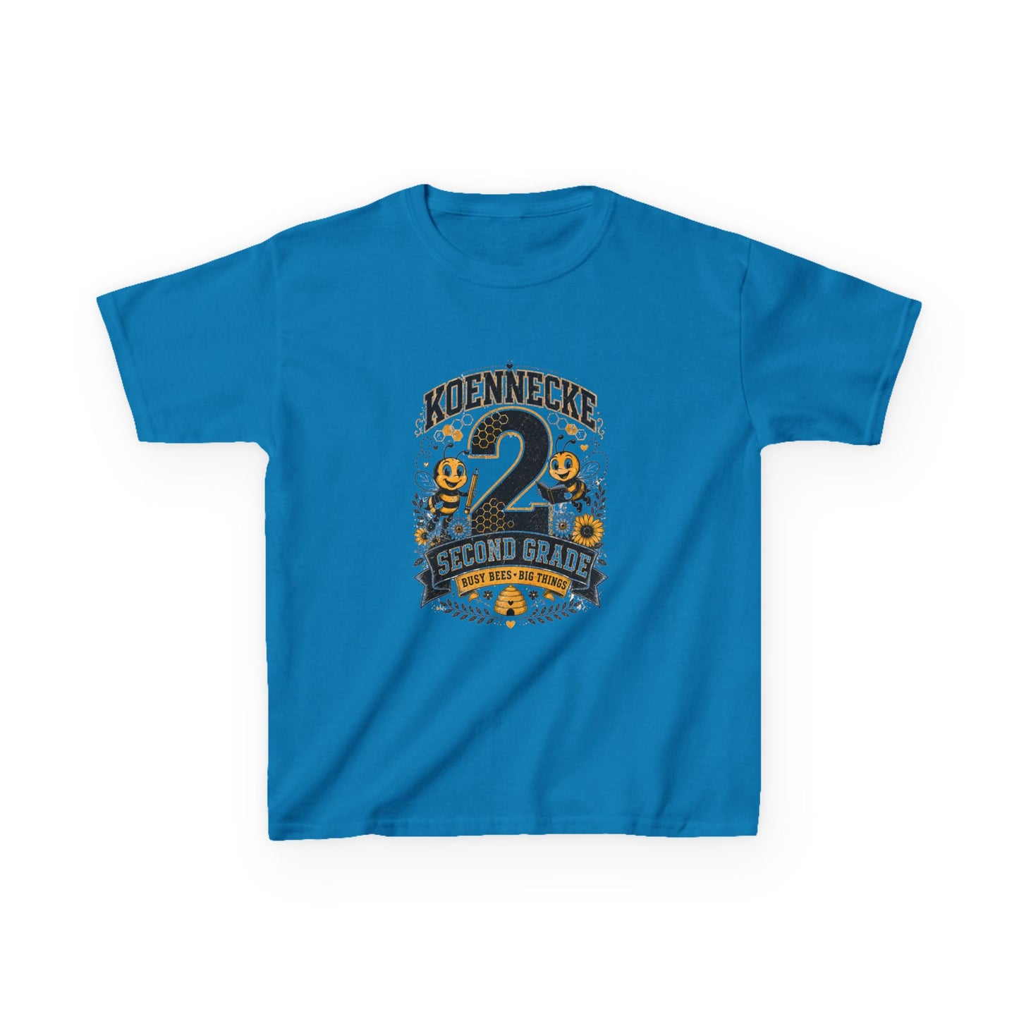 Koennecke 2 Second Grade Kids T-Shirt — Personalized Back-to-School Tee