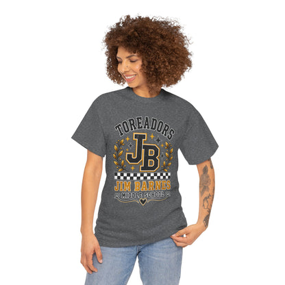 Toreadors JB Jim Barnes Middle School Tee — School Spirit Graphic T-Shirt