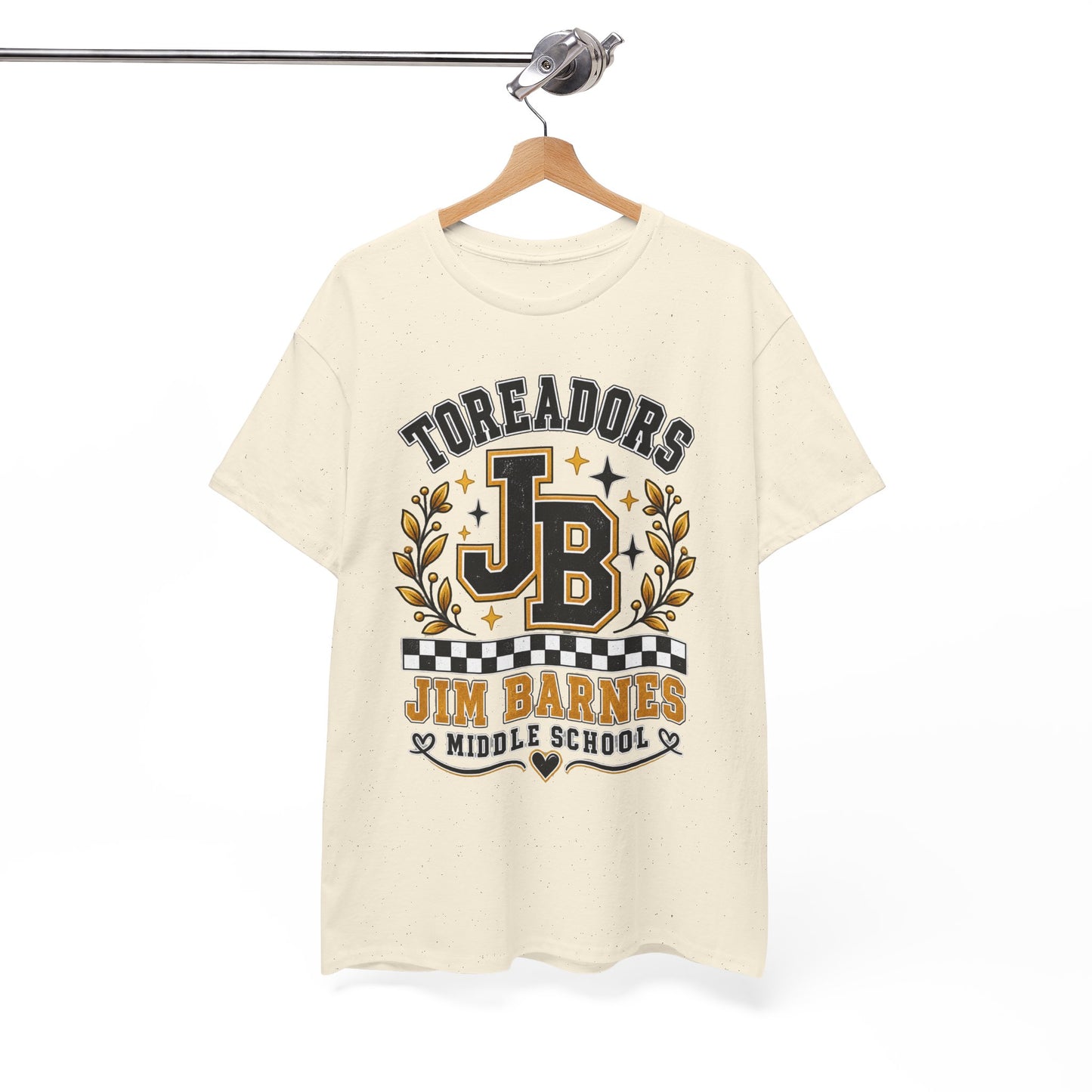 Toreadors JB Jim Barnes Middle School Tee — School Spirit Graphic T-Shirt