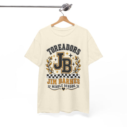 Toreadors JB Jim Barnes Middle School Tee — School Spirit Graphic T-Shirt