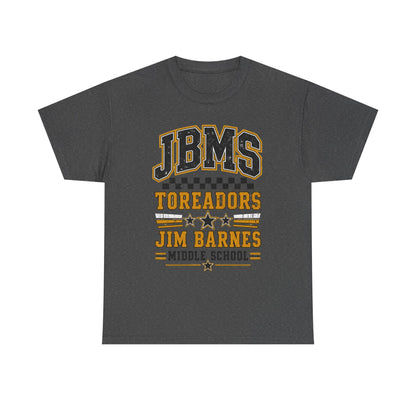 Jim Barnes Middle School Toreadors Tee — JBMS School Spirit T-Shirt
