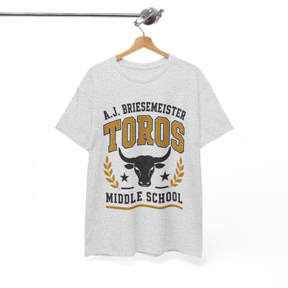 Toros Middle School Tee — A.J. Briesemeister School Spirit T-Shirt