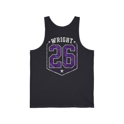 Panthers Friday Nights Football Tank — Personalized 'Wright 26' Athletic Club Jersey