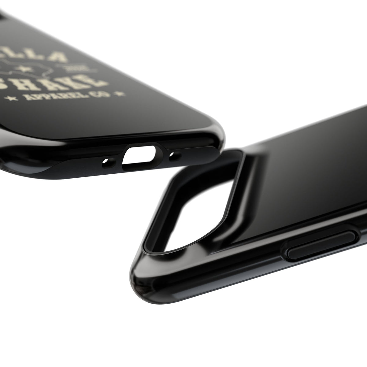 Black w/Ivory Logo lmpact-Resistant Phone Cases