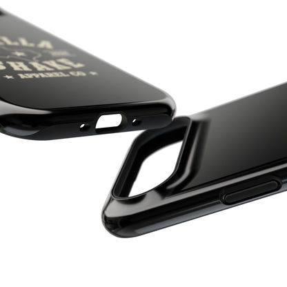 Black w/Ivory Logo lmpact-Resistant Phone Cases
