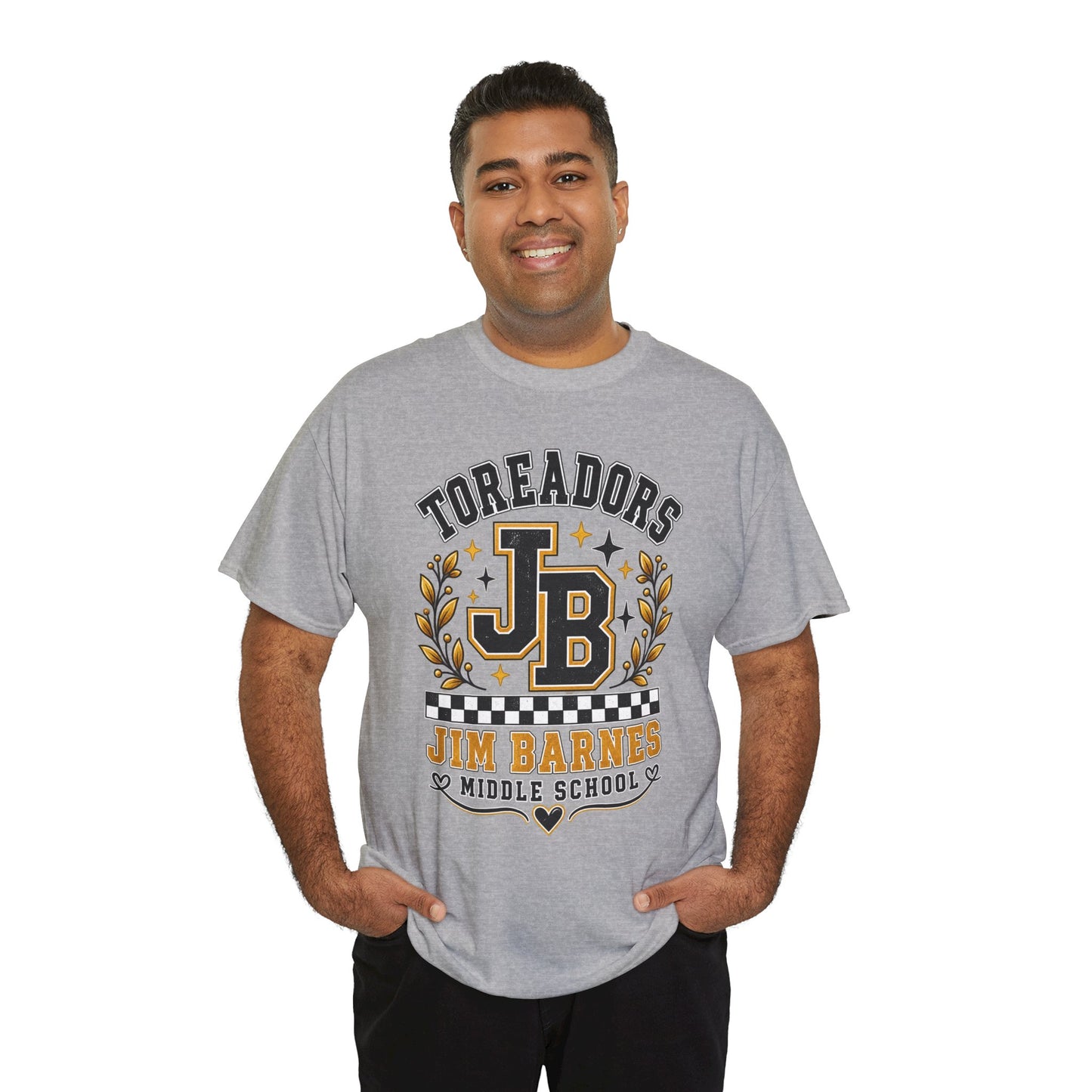 Toreadors JB Jim Barnes Middle School Tee — School Spirit Graphic T-Shirt