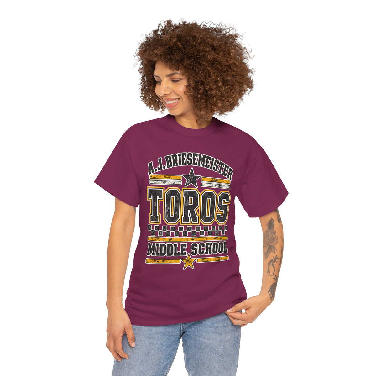 Toros Middle School Tee — A.J. Briesemeister School Spirit T-Shirt