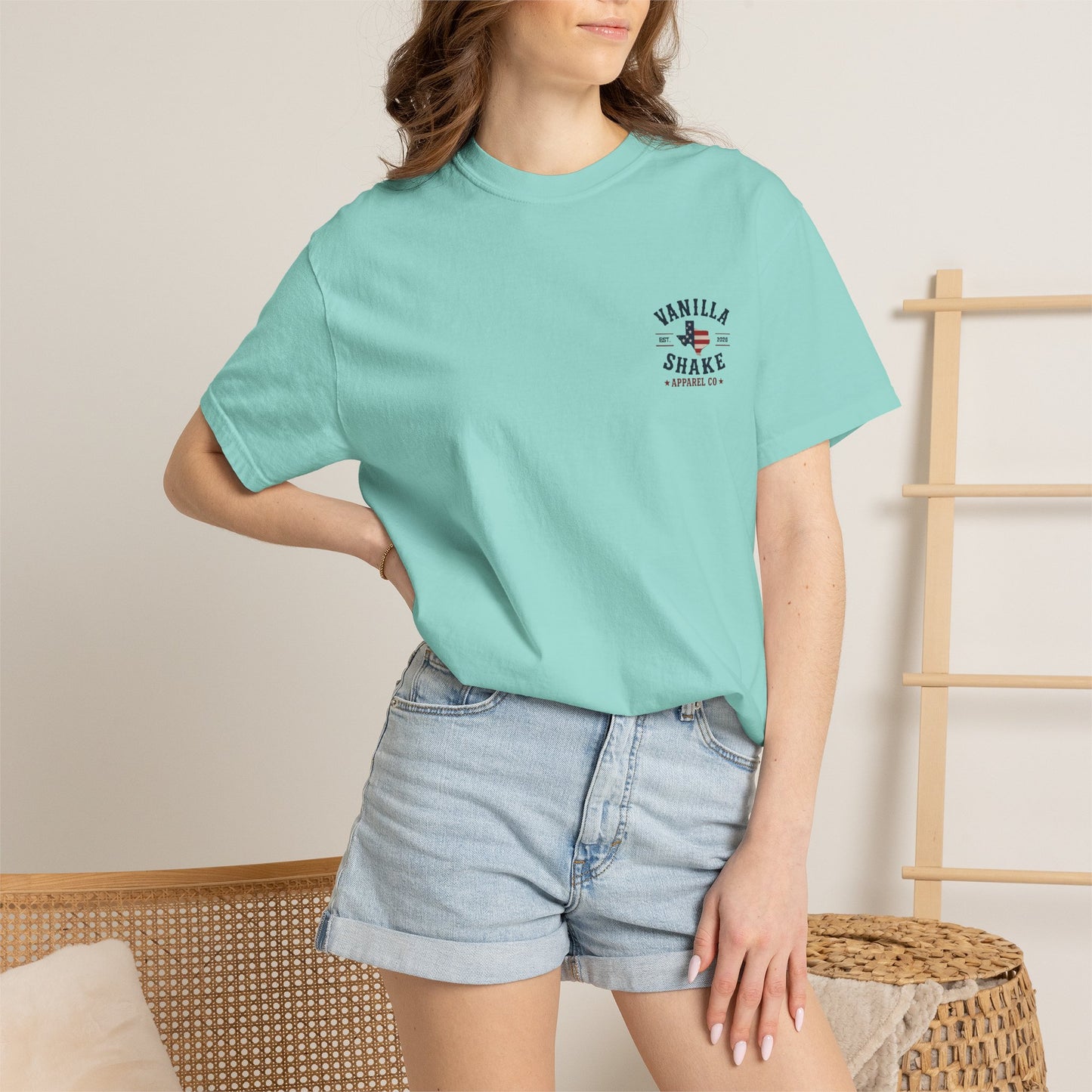 Mr. & Mrs. Shake 4th of July Unisex Garment-Dyed T-shirt