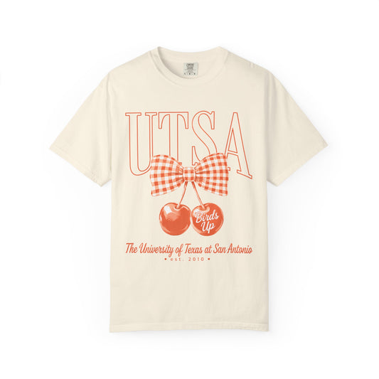 UTSA Cherries Graphic T-Shirt — "Birds Up" University of Texas San Antonio Tee