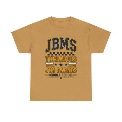 Jim Barnes Middle School Toreadors Tee — JBMS School Spirit T-Shirt
