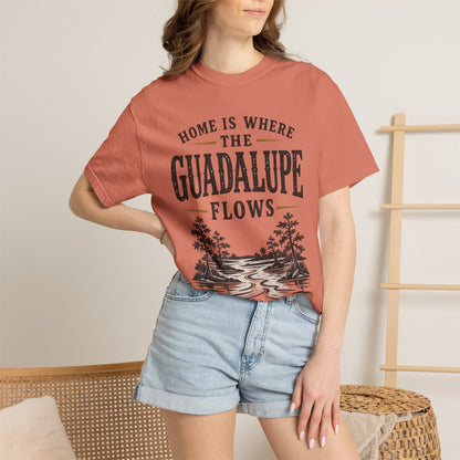 Guadalupe River T-Shirt — "Home Is Where The Guadalupe Flows" Vintage Outdoors Tee