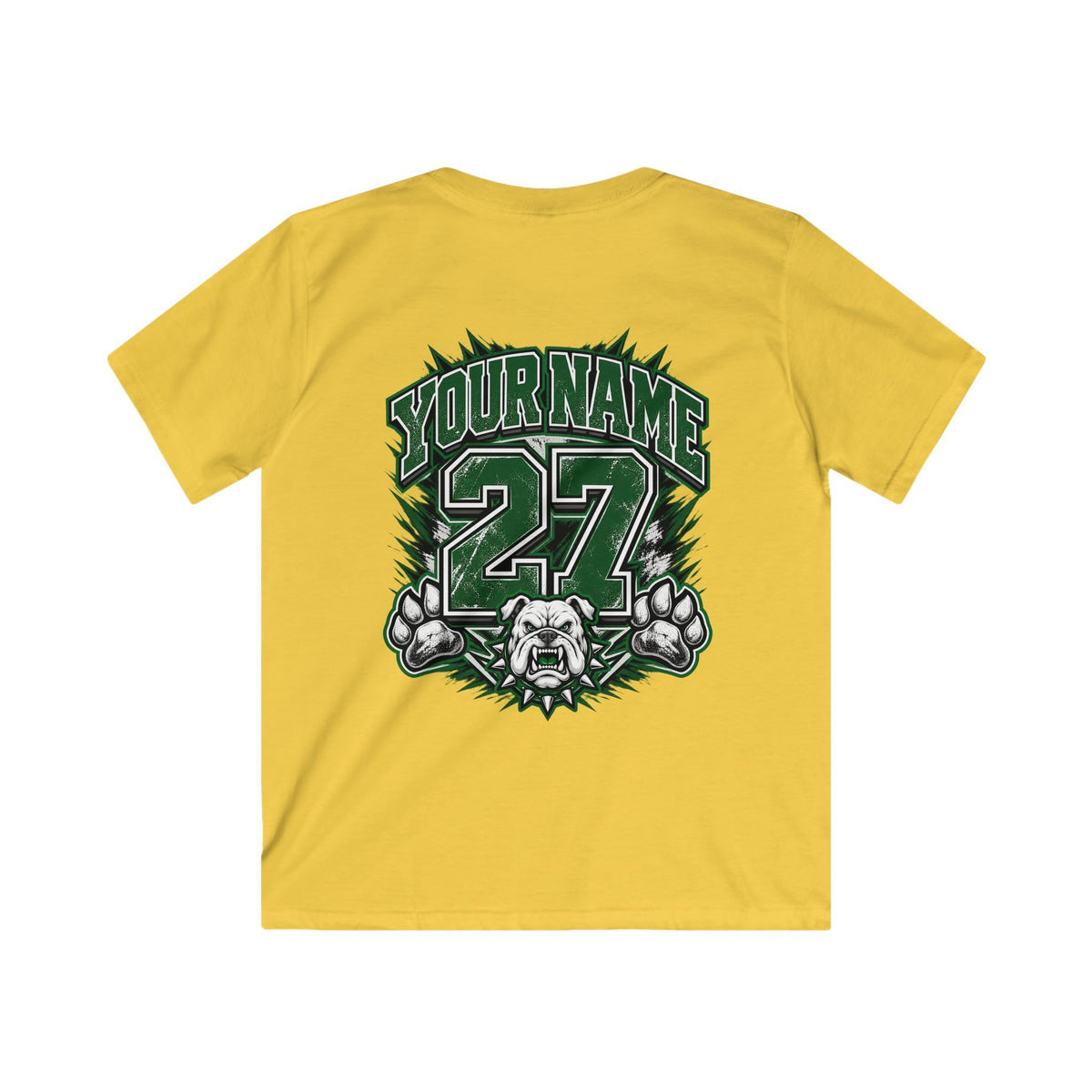 Marion Bulldogs Kids T‑Shirt — Custom Name & Number Youth Football Tee