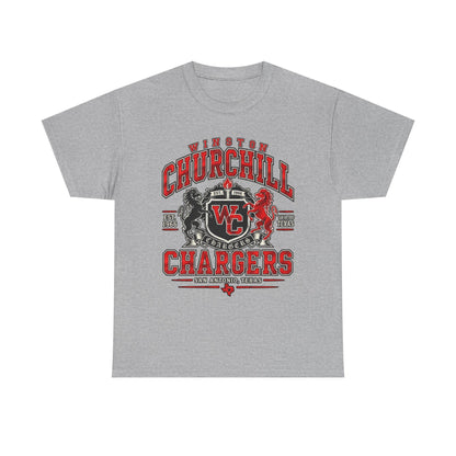 Churchill Chargers School Spirit T-Shirt — WC Logo & Mascot Tee