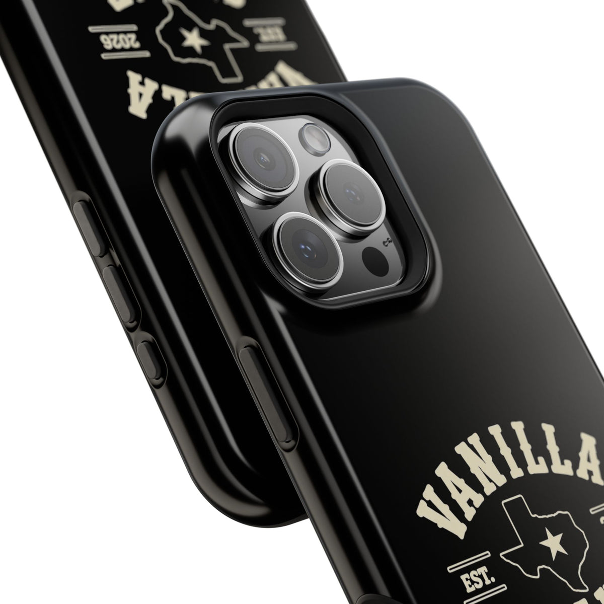 Black w/Ivory Logo lmpact-Resistant Phone Cases