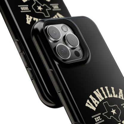 Black w/Ivory Logo lmpact-Resistant Phone Cases