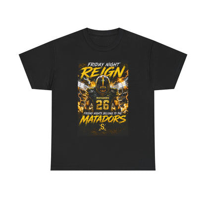 Friday Night Reign Matadors Football T‑Shirt — Team Spirit Game Day Tee