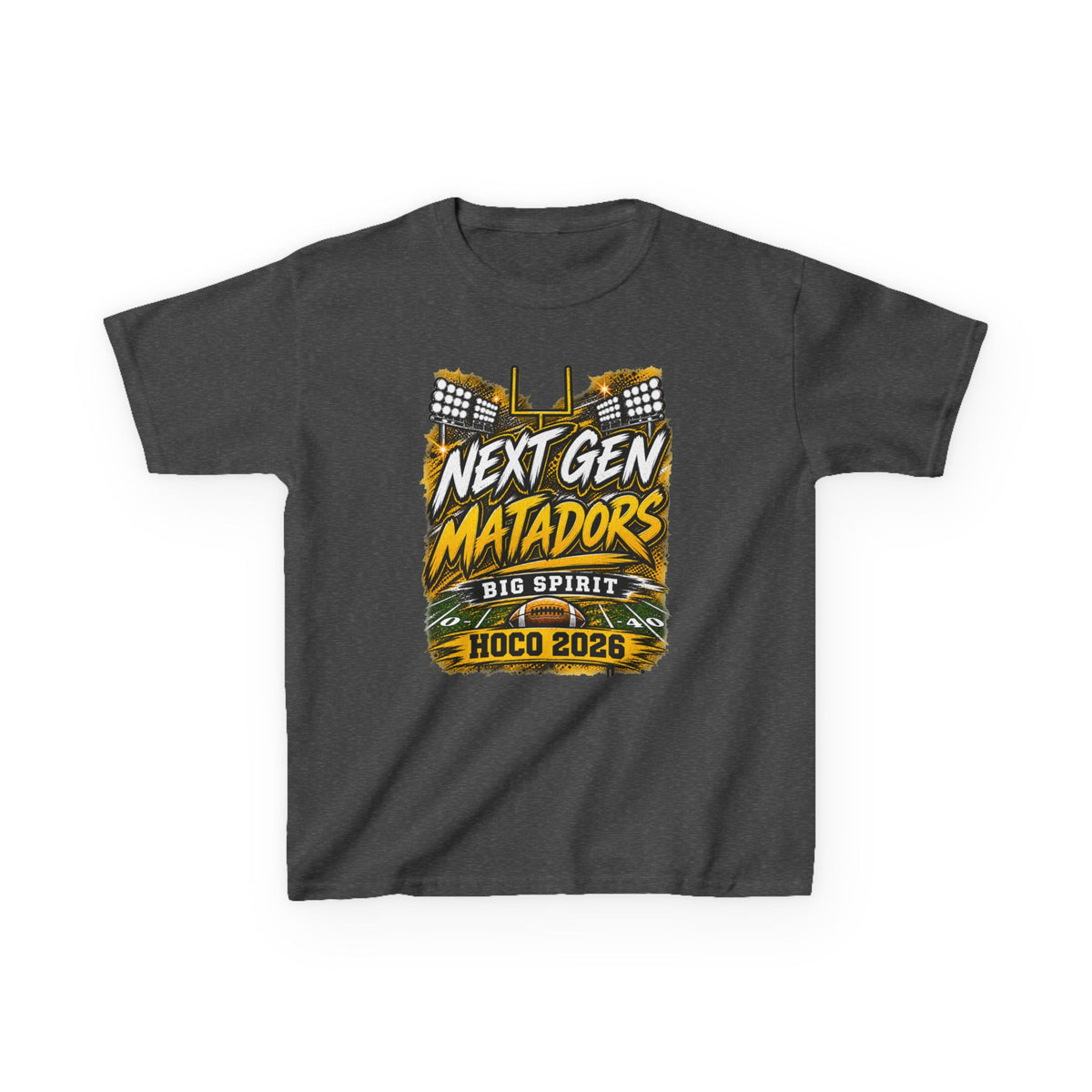 Kids Tee — "Next Gen Matadors" HOCO 2026 Big Spirit School Spirit Shirt