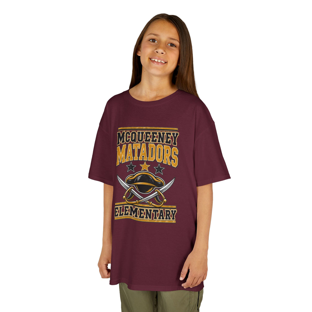 McQueeney Matadors Elementary Kids T-Shirt – School Spirit Tee