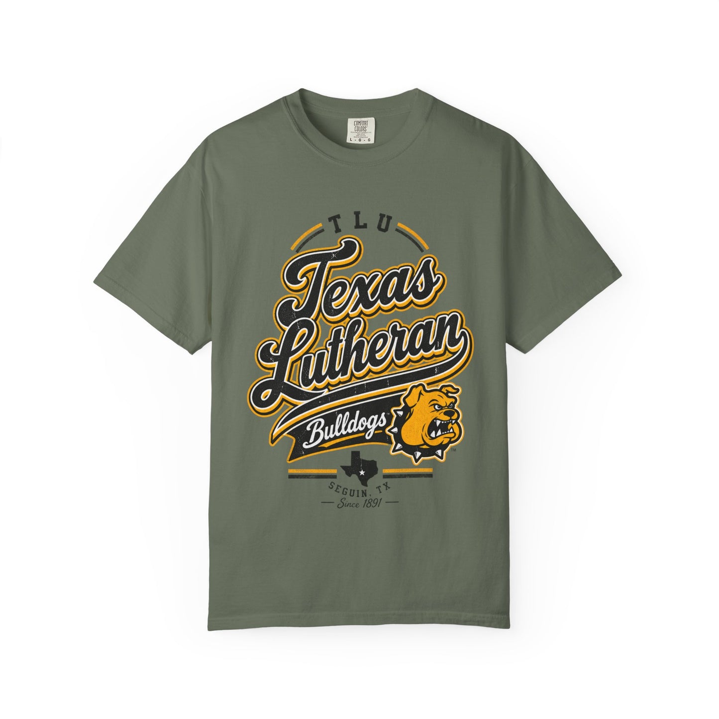 Texas Lutheran Bulldogs Vintage Script T-Shirt