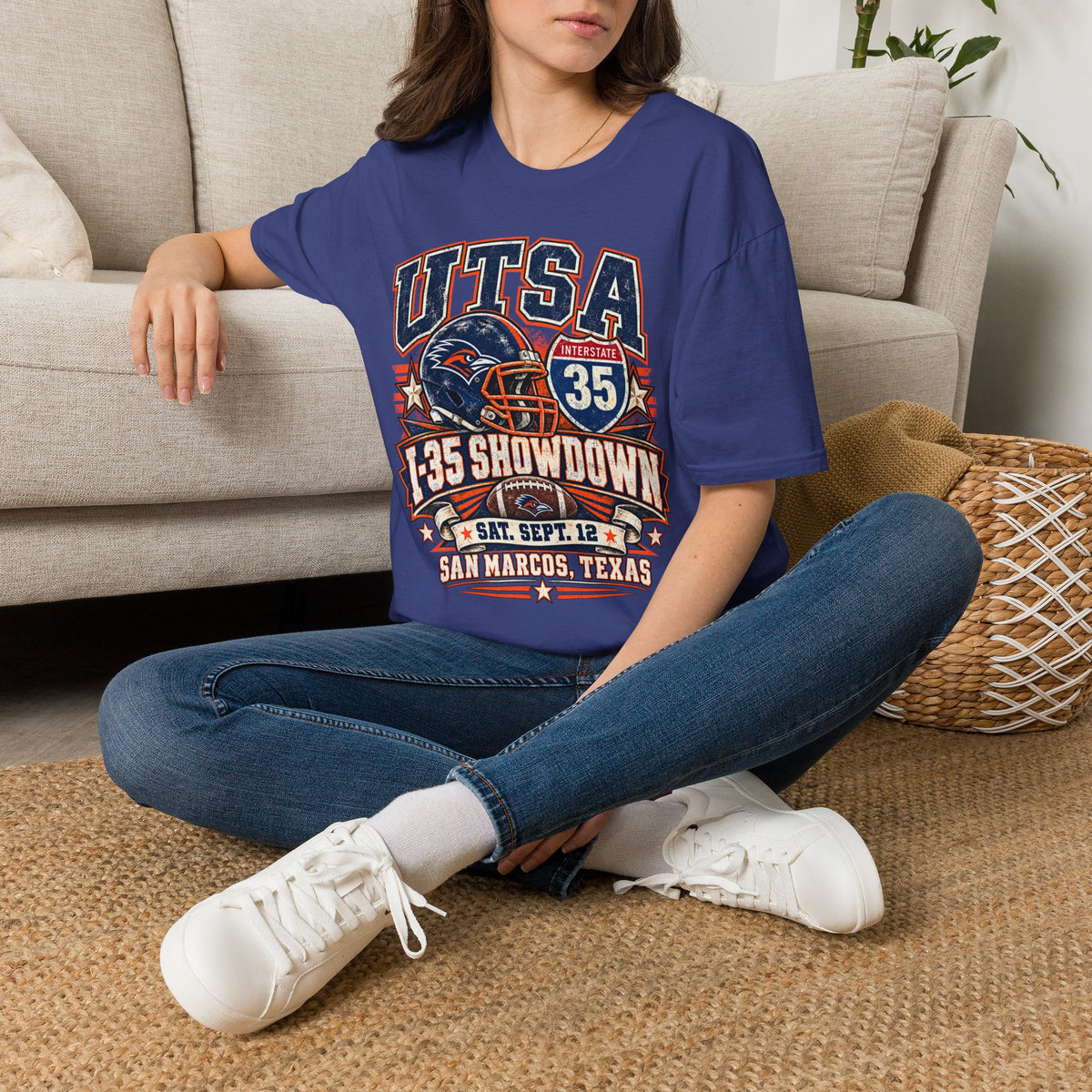UTSA Football I-35 Showdown Tee — San Marcos Game Day Shirt
