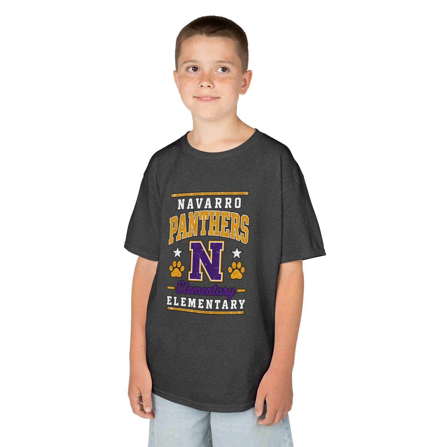 Navarro Panthers Kids T-Shirt — 'N' Elementary School Spirit Tee