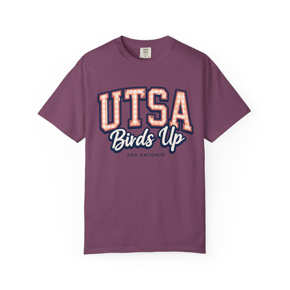 UTSA Birds Up T-Shirt — San Antonio Orange Garment-Dyed Tee