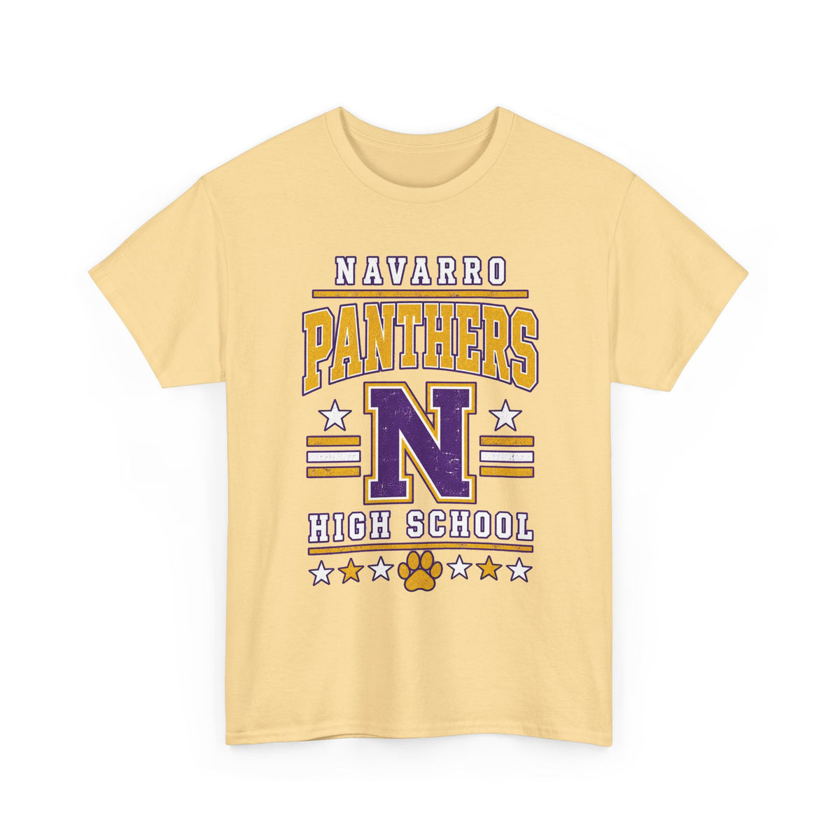 Navarro Panthers High School Tee — Retro Letterman N Design