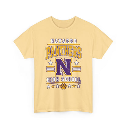 Navarro Panthers High School Tee — Retro Letterman N Design