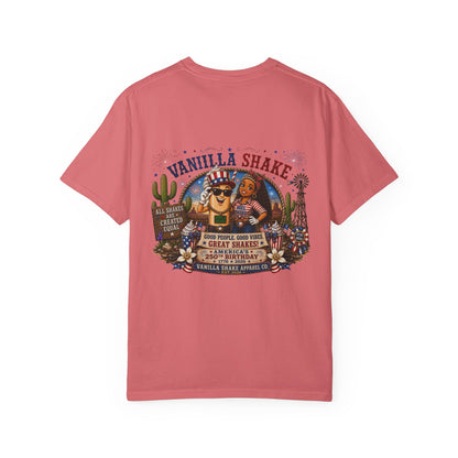 Mr. & Mrs. Shake 4th of July Unisex Garment-Dyed T-shirt