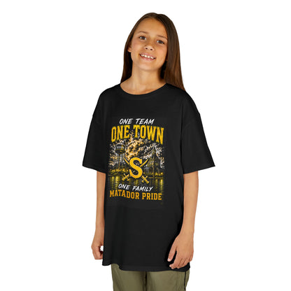Kids Matador Pride Tee — "One Team One Town" School Spirit Shirt