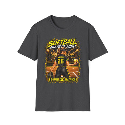 Custom Seguin Matador Softball Player Tee | Personalized Name & Jersey Number
