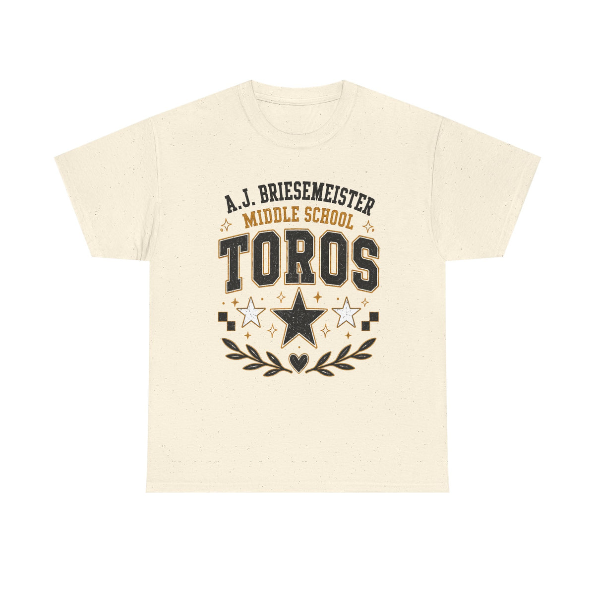 Toros Middle School Tee – A.J. Briesmeister School Spirit Shirt
