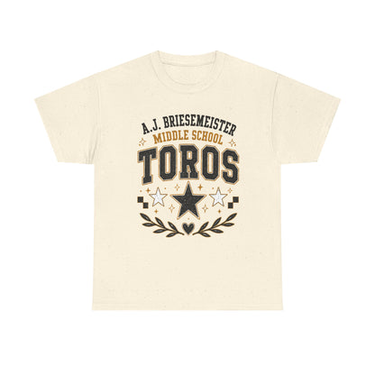 Toros Middle School Tee – A.J. Briesmeister School Spirit Shirt