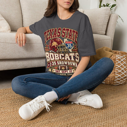 Texas State Bobcats Football T‑Shirt – I‑35 Showdown Game Day Tee