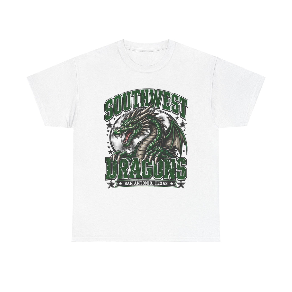 Southwest Dragons T-Shirt — San Antonio Texas Green Dragon Graphic Tee