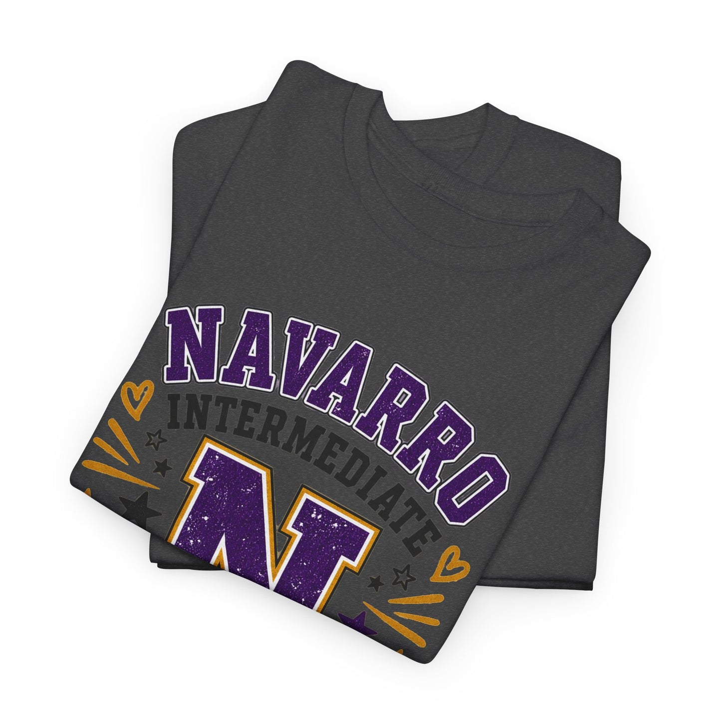 Navarro Intermediate Panthers T-Shirt — School Spirit Tee with 'N' Logo & Paw Prints