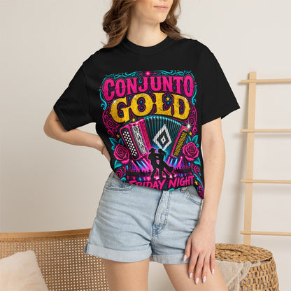 Conjunto Gold Friday Night Two-Step Graphic T-Shirt