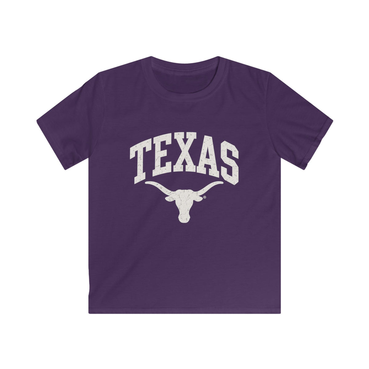 Kids Texas Longhorns Graphic Tee — Vintage Sports School Spirit Shirt