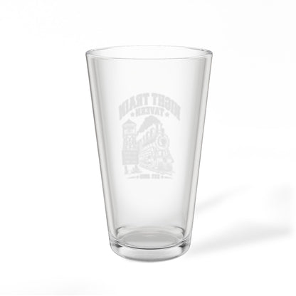 Night Train Pint Glass, 16oz (Engraving)