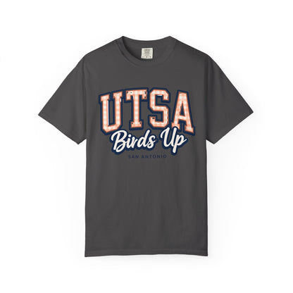 UTSA Birds Up T-Shirt — San Antonio Orange Garment-Dyed Tee