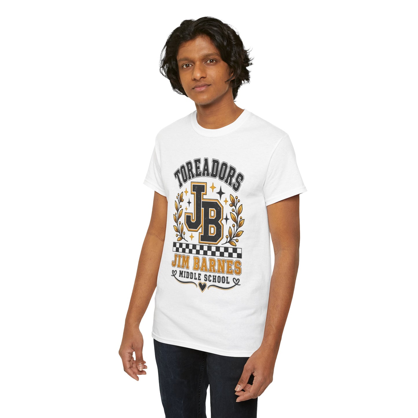 Toreadors JB Jim Barnes Middle School Tee — School Spirit Graphic T-Shirt