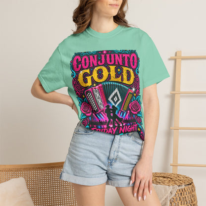 Conjunto Gold Friday Night Two-Step Graphic T-Shirt