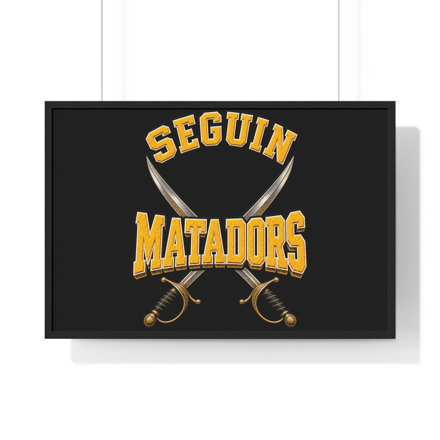 Seguin Matadors Horizontal Framed Poster-Sublimation