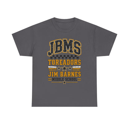 Jim Barnes Middle School Toreadors Tee — JBMS School Spirit T-Shirt