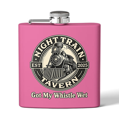 Night Train Stainless Steel Flask, 6oz