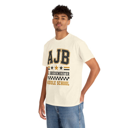 Middle School Custom Name Tee — AJB Briesemeister School Spirit Shirt
