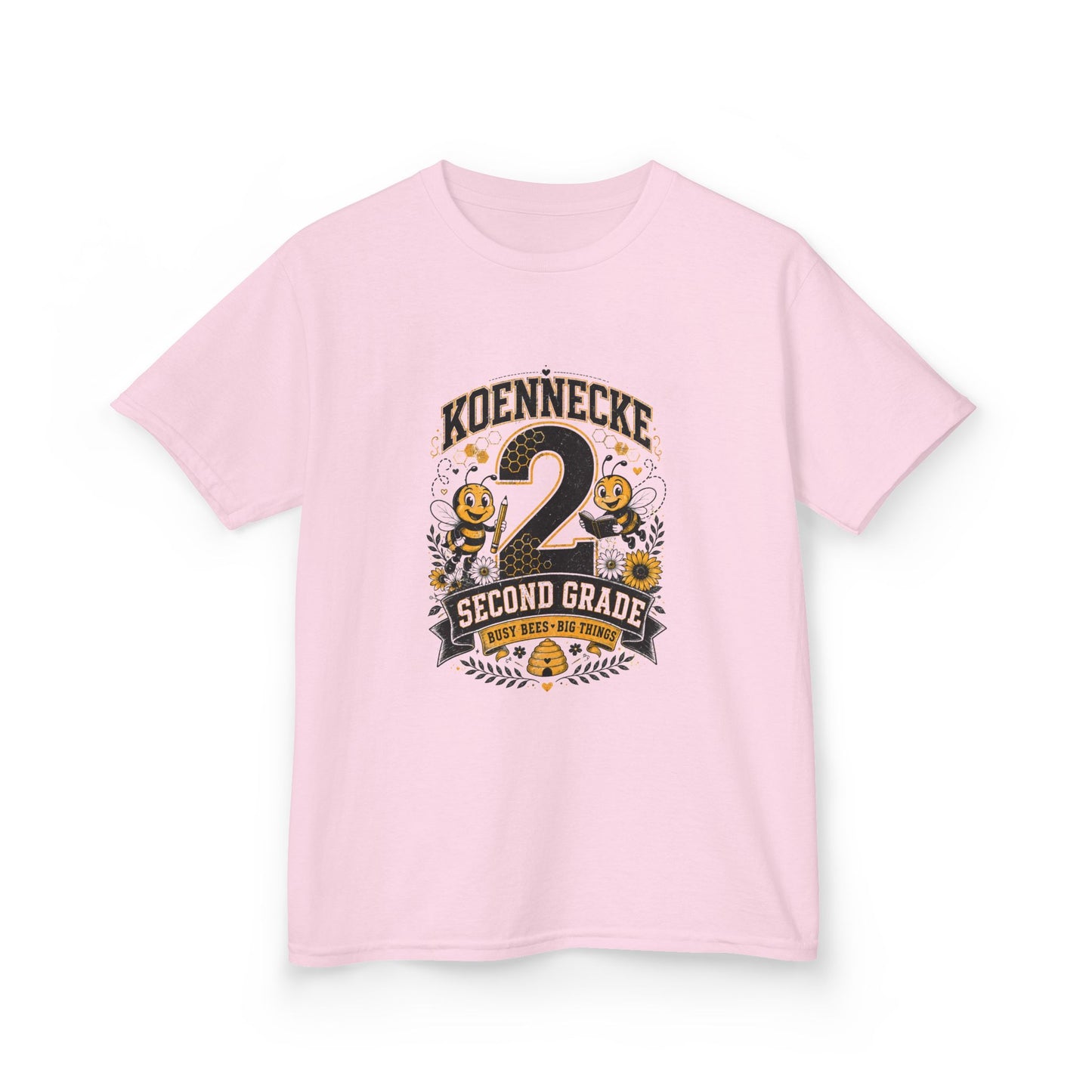 Koennecke 2 Second Grade Kids T-Shirt — Personalized Back-to-School Tee