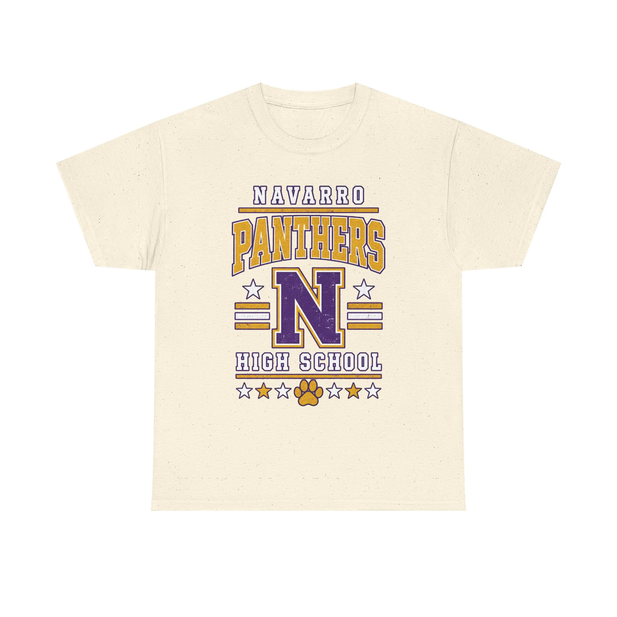Navarro Panthers High School Tee — Retro Letterman N Design