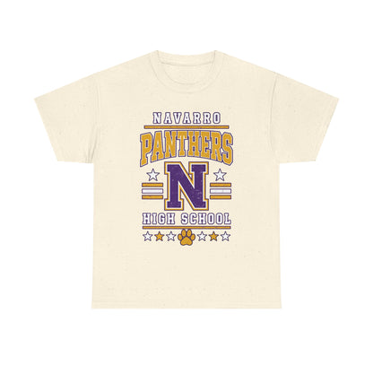 Navarro Panthers High School Tee — Retro Letterman N Design