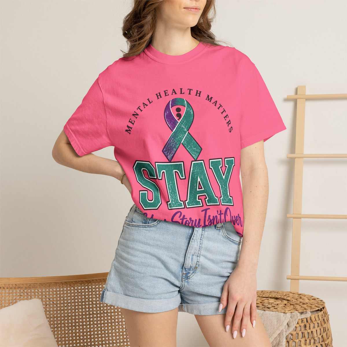 Mental Health Awareness 'Stay — Your Story Isn't Over' T-Shirt